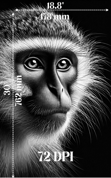 Monkey 3d illusion & laser-ready files